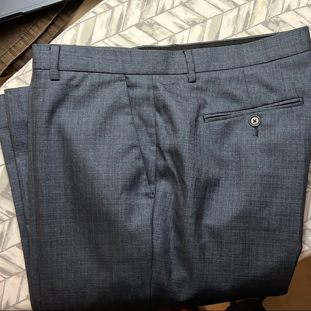 Calvin Klein Mens Warm Tone Gray Dress Pants